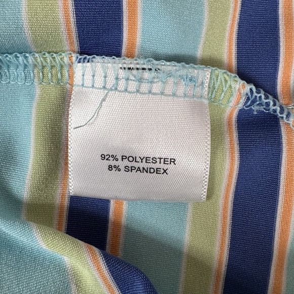 PETER MILLAR Summer Comfort Striped Multi Golf Outdoor Athleisure Polo Men's L - Picture 7 of 10